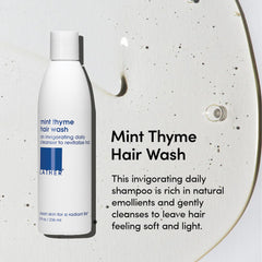 LATHER label close-up highlighting ingredients and clear directions