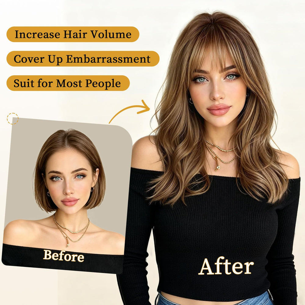 Lativ bangs detail showing fringe texture for soft, face-framing benefit