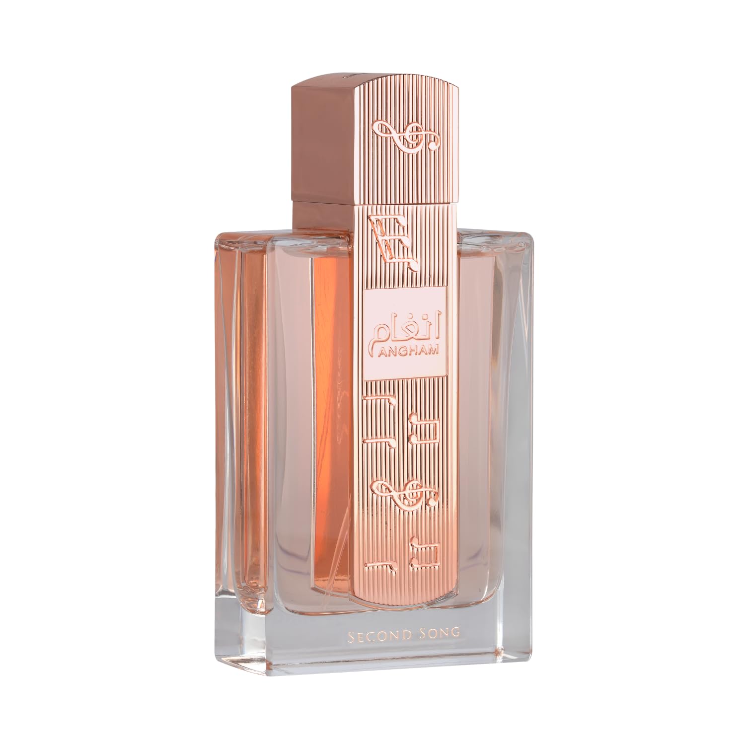 Lattafa Angham Second Song front bottle showing elegant packaging and instant visual appeal