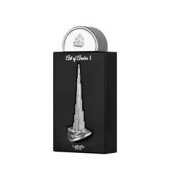 Lattafa bottle front view showing elegant design and brand presence for gifting