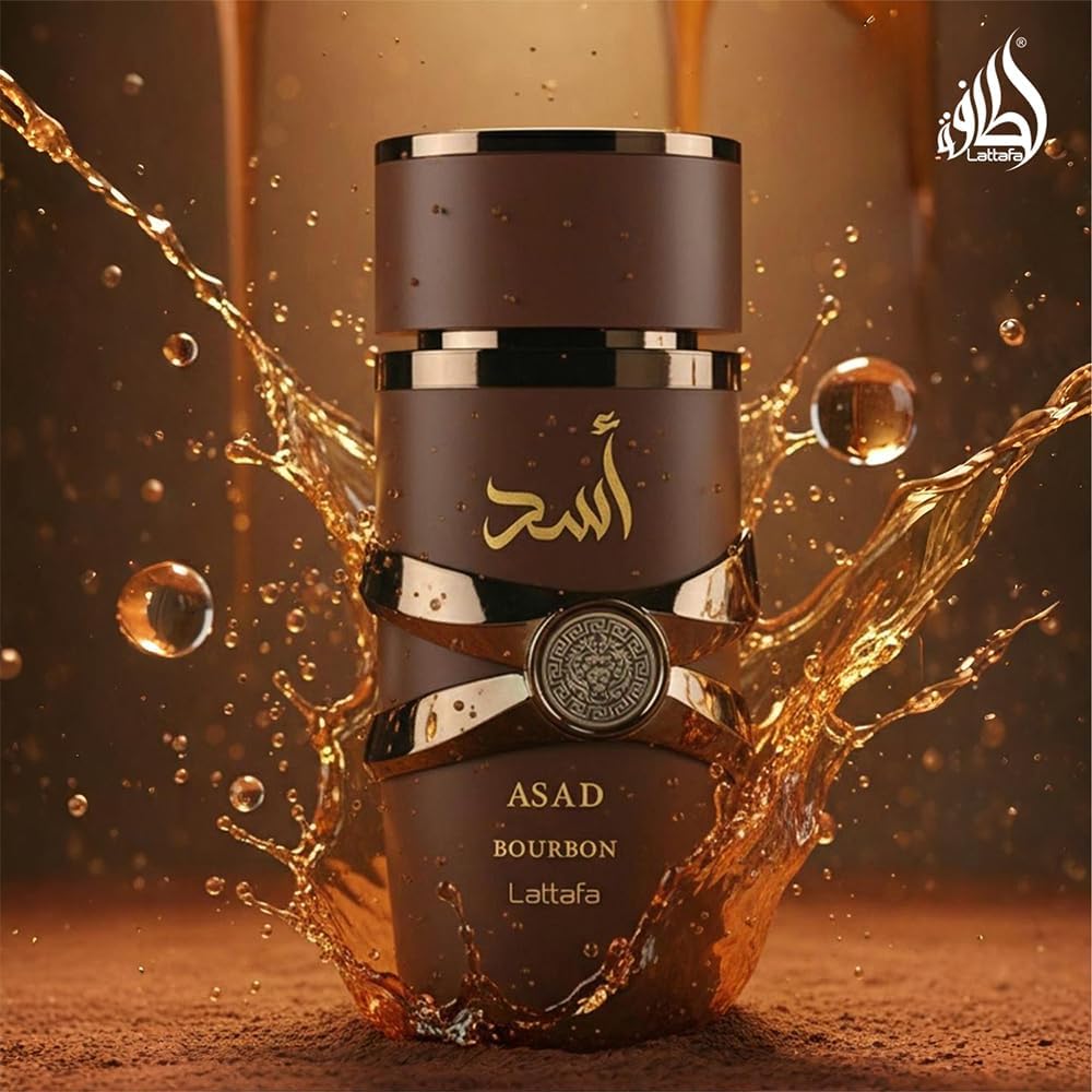 Lattafa Asad Bourbon arranged notes: pink pepper, lavender, mirabelle, cacao, vetiver benefits clarity