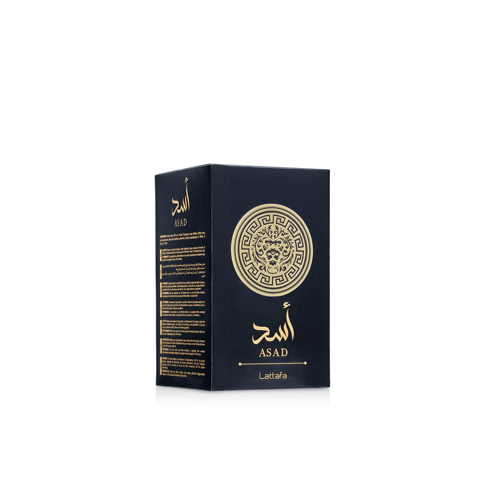 Lattafa Asad vanilla note close-up conveying warm gourmand sweetness benefit