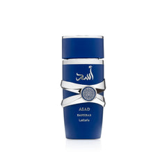 Lattafa bottle front view showing fresh design and confident wear