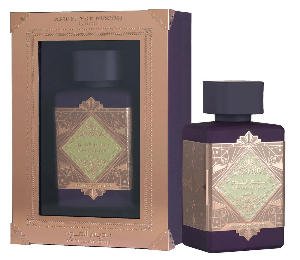 Lattafa product box showing packaging details and 100ml size benefit