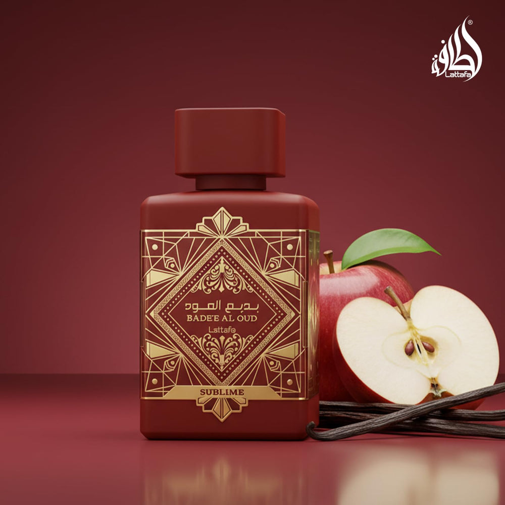 Lattafa heart notes close-up of plum and jasmine indicating fruity floral depth