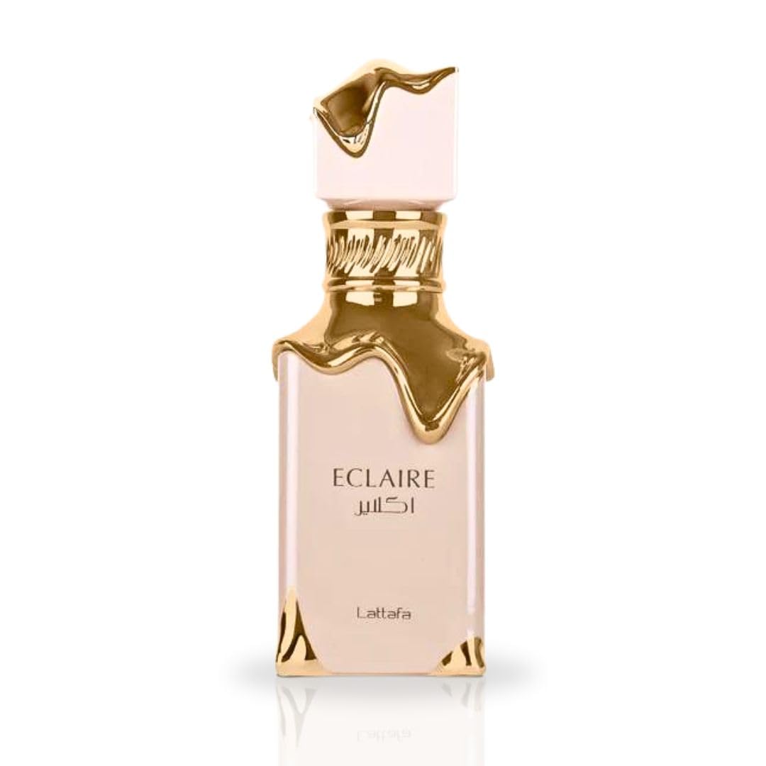Lattafa Eclaire packaging box displayed to highlight branding and volume