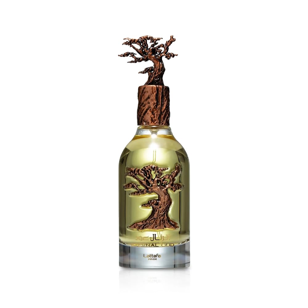 Lattafa bottle front view showing elegant design and gift-ready look