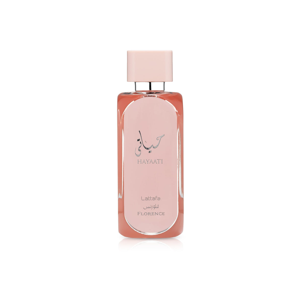 Lattafa Hayaati Florence front bottle displaying sleek design and attractive gifting appeal
