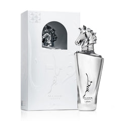 Lattafa Maahir Legacy packaging and cap displayed, brand presentation and unboxing benefit