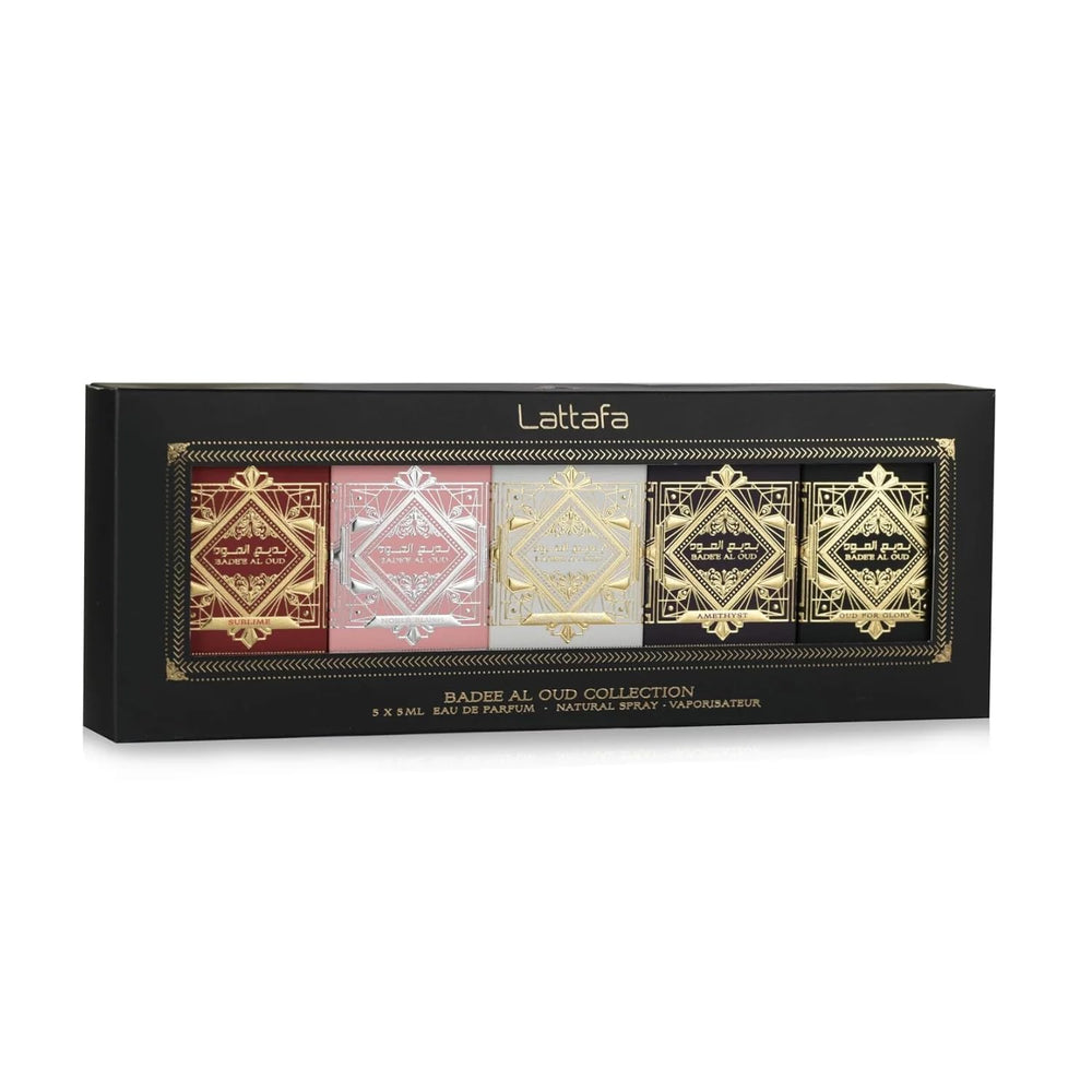 Close-up of Lattafa miniature bottle label highlighting scent identity and premium detailing