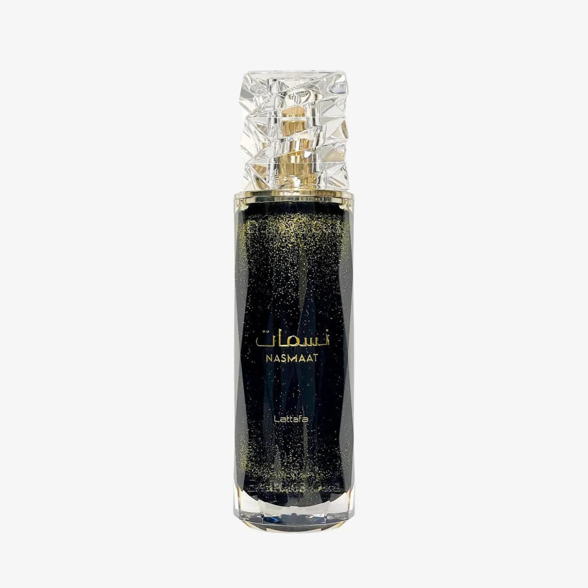 Lattafa Nasmaat front bottle showing modern design and gift appeal