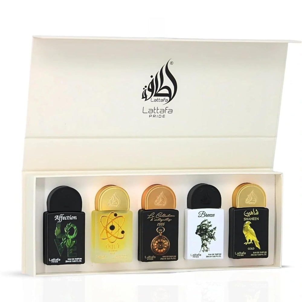 Lattafa label close-up on bottle showing brand and scent details benefit ensures clear identification