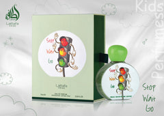 Lattafa Pride Stop Wait Go close-up of ingredients highlighting fruity and creamy notes