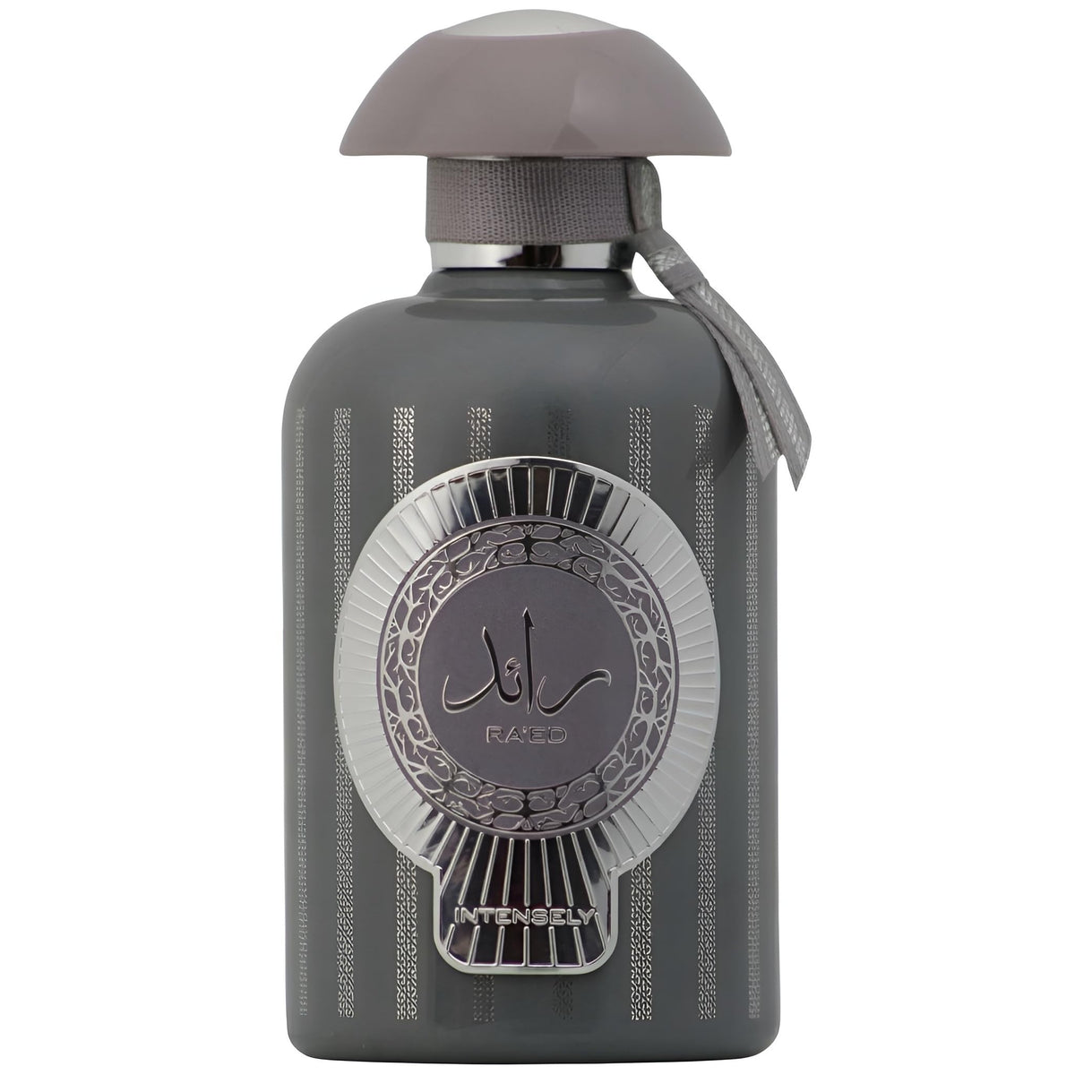 Lattafa front bottle view showing elegant design and easy gifting benefit