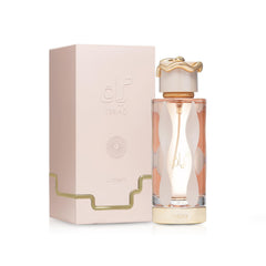 Lattafa Teriaq side profile highlighting the bottle silhouette benefit