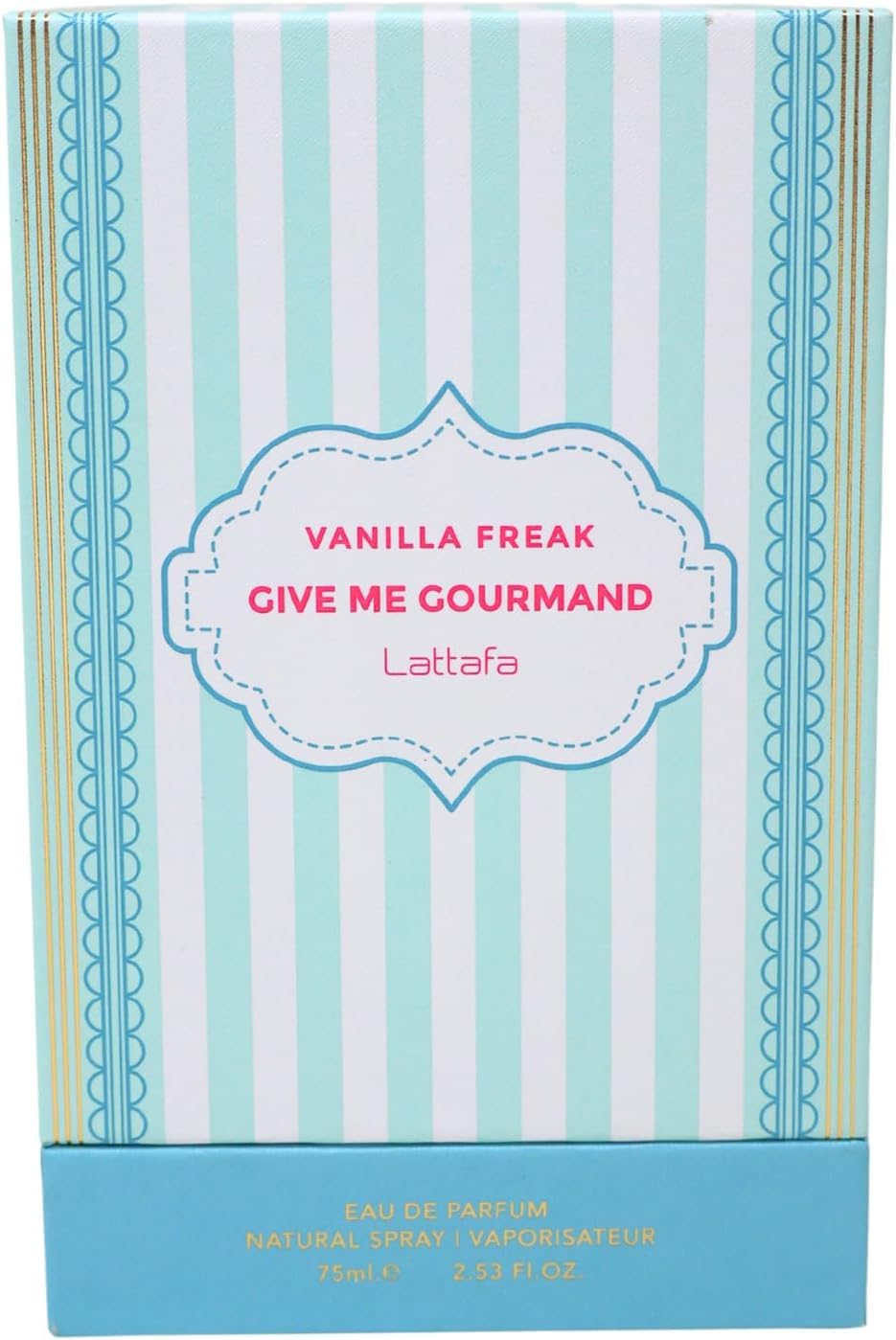Lattafa Vanilla Freak lifestyle evening scene on dresser suggesting date-night use benefit: warm sophisticated mood