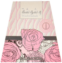 Lattafa deodorant spray detail highlighting portability and freshening benefit