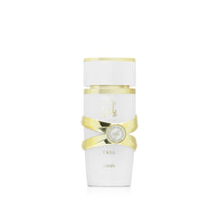 Lattafa Yara Moi front bottle showing elegant design and long-wear benefit