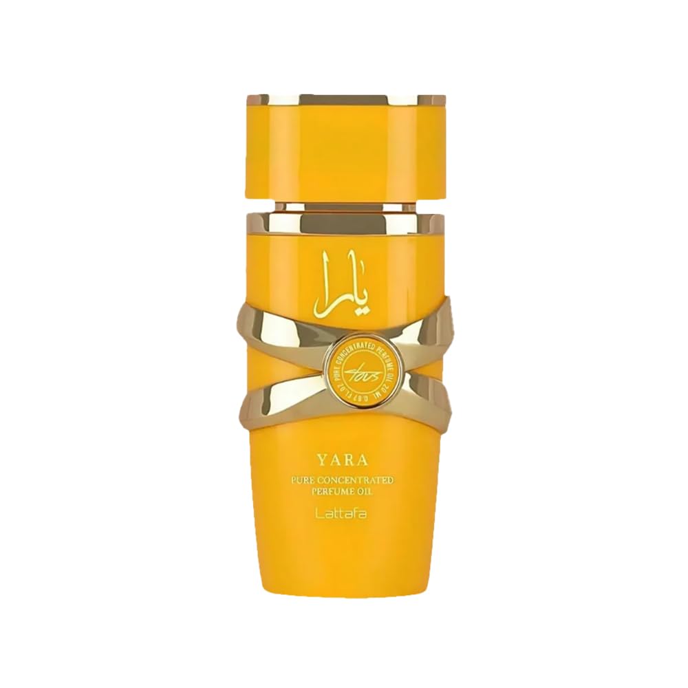 Lattafa Yara Tous front bottle showing elegant compact design and portability
