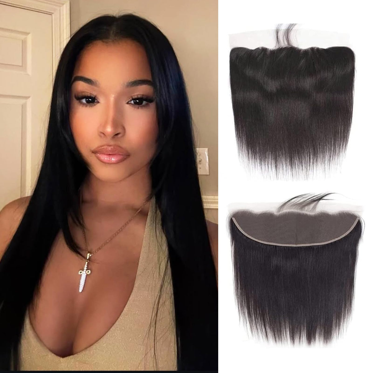 Lauberita frontal packaging showing full length and natural color benefit