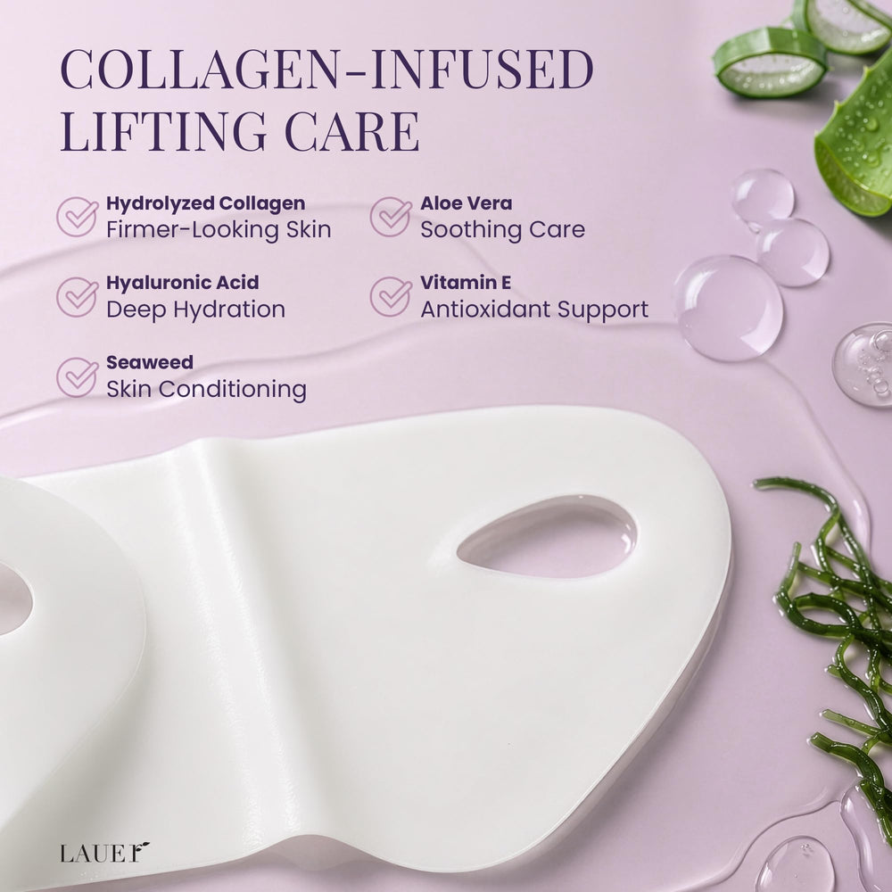 LAUER COSMETIC ear-loop detail highlighting secure, hands-free wear for convenience