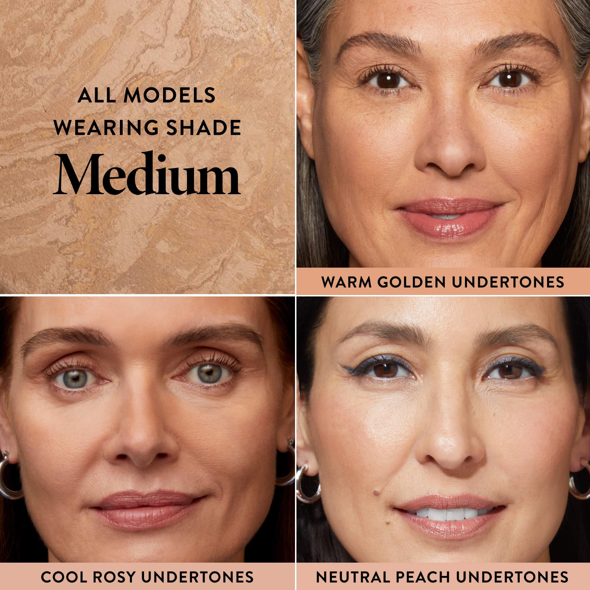 LAURA GELLER open compact with mirror for easy on-the-go touch-ups