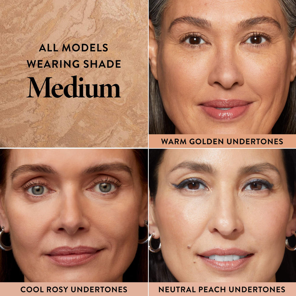 LAURA GELLER open compact with mirror for easy on-the-go touch-ups
