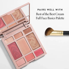 LAURA GELLER NEW YORK brush applying contour on cheek to create defined yet soft finish