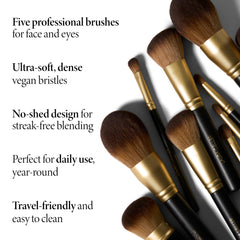 LAURA GELLER NEW YORK angled blush brush detail showing shape for precise cheek application