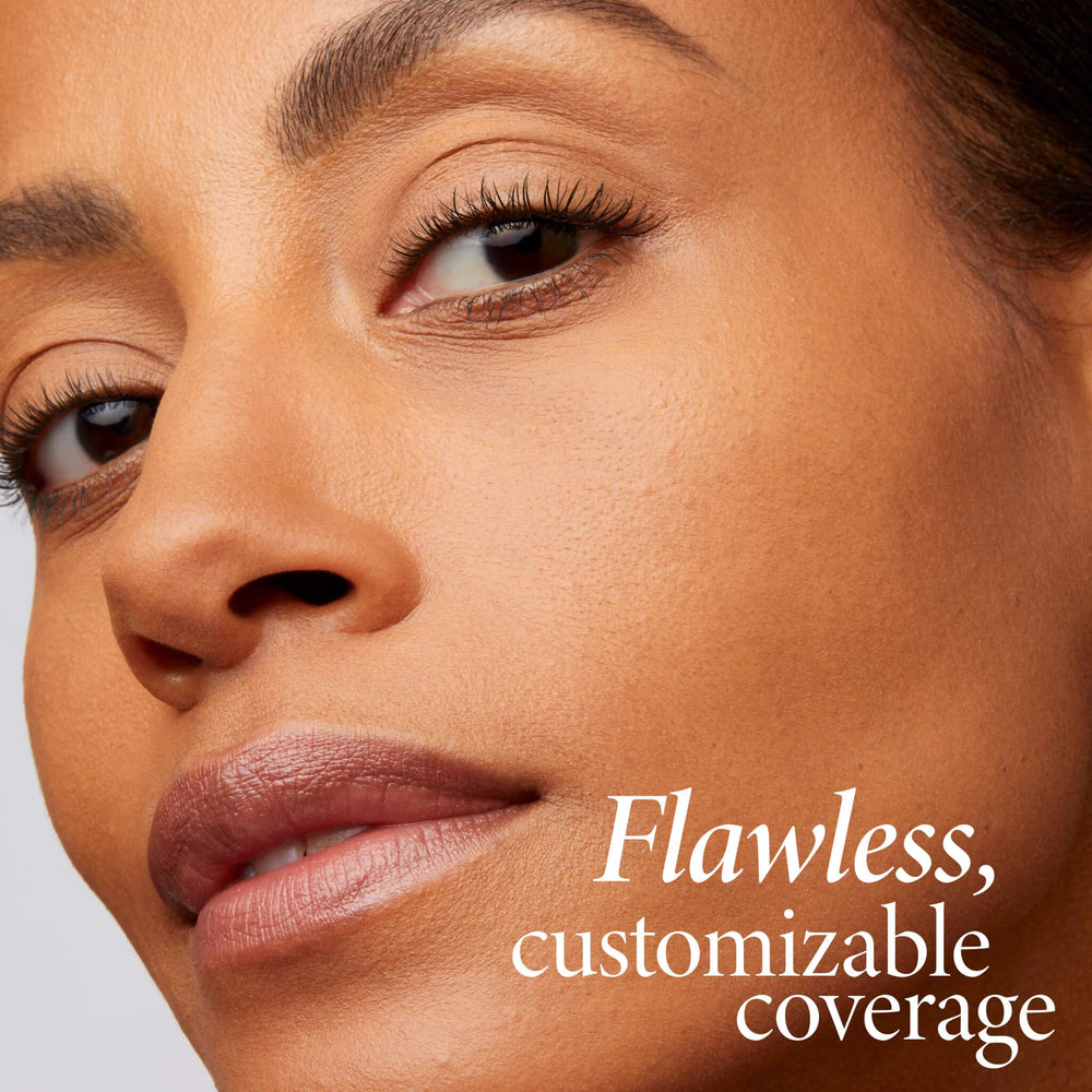 LAURA GELLER applying damp sponge for intensified full coverage finish