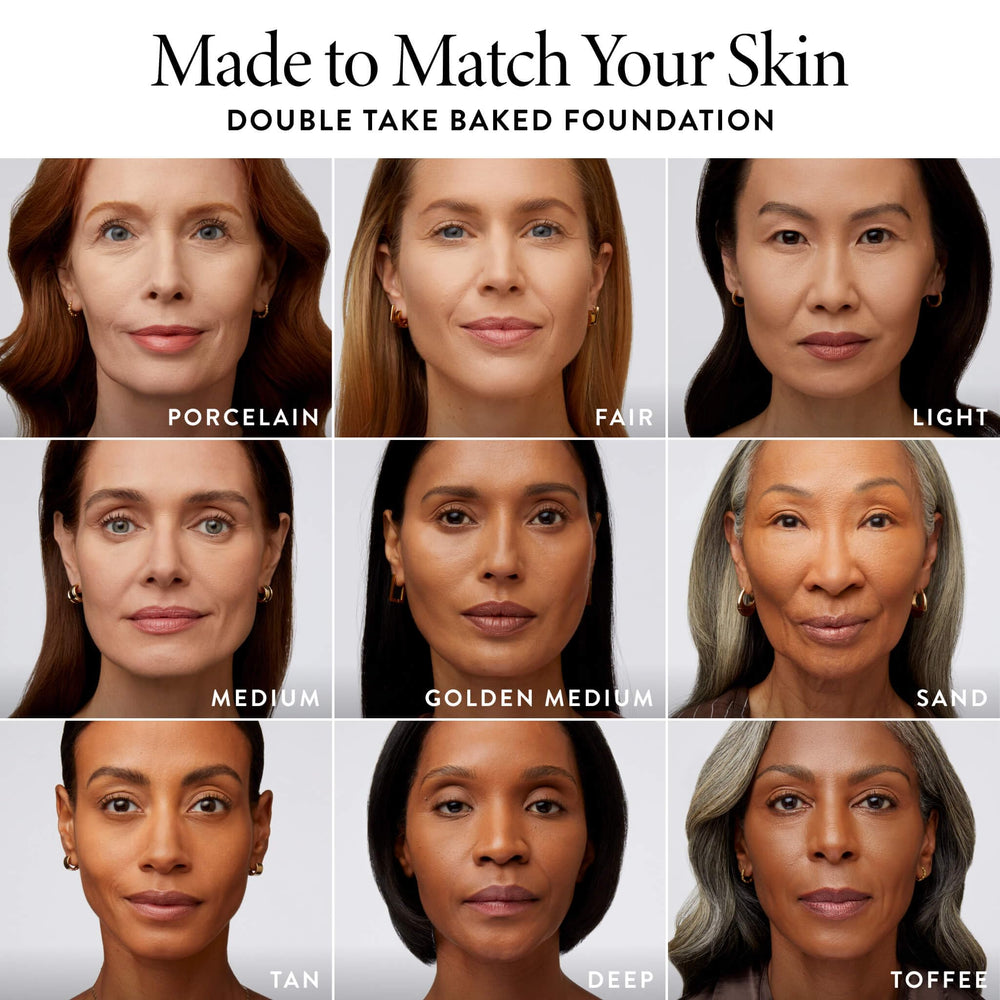 LAURA GELLER before and after application showing improved complexion appearance