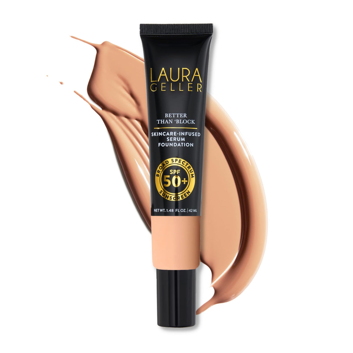 LAURA GELLER front packaging showing product and SPF benefit
