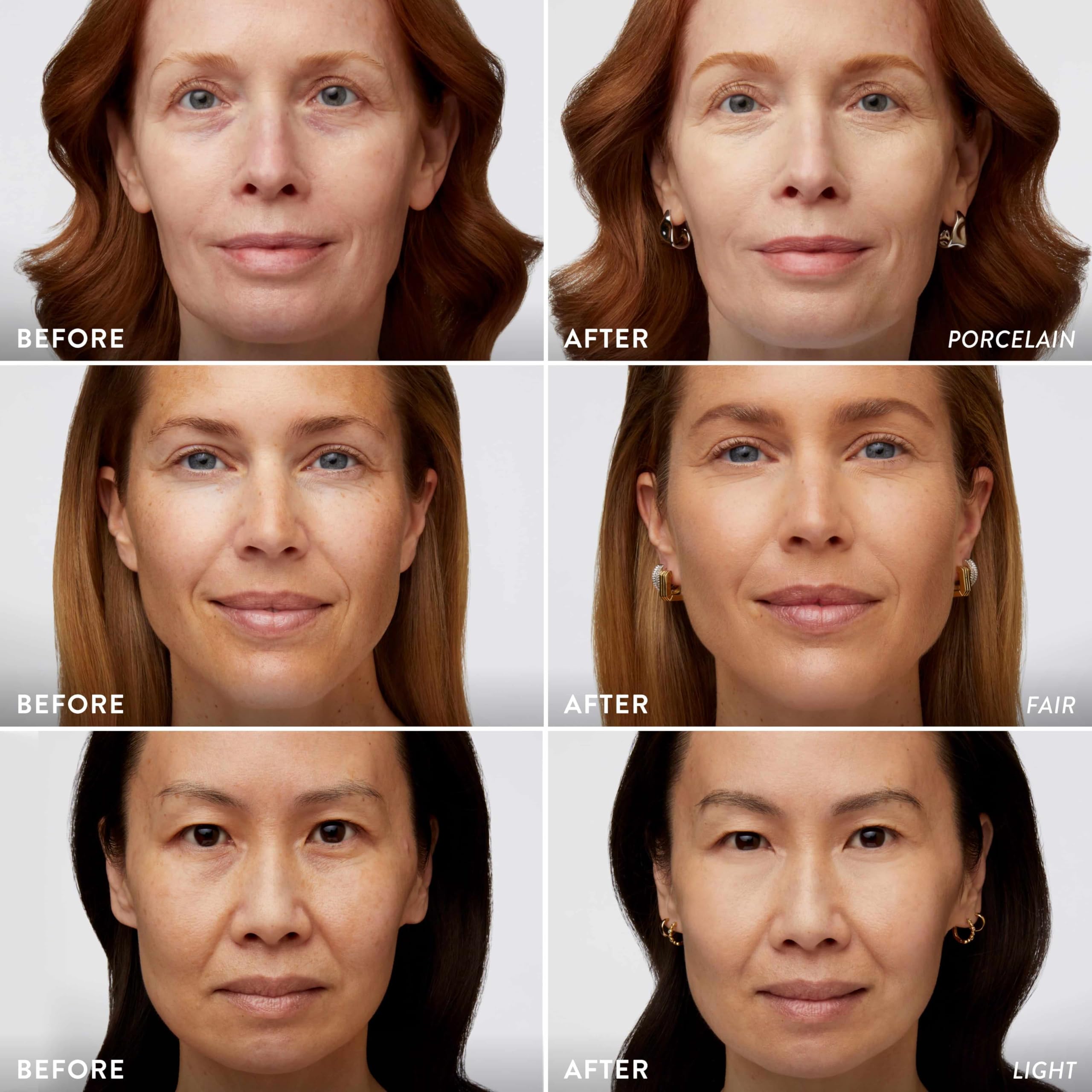 LAURA GELLER NEW YORK blending with brush to show buildable coverage benefit