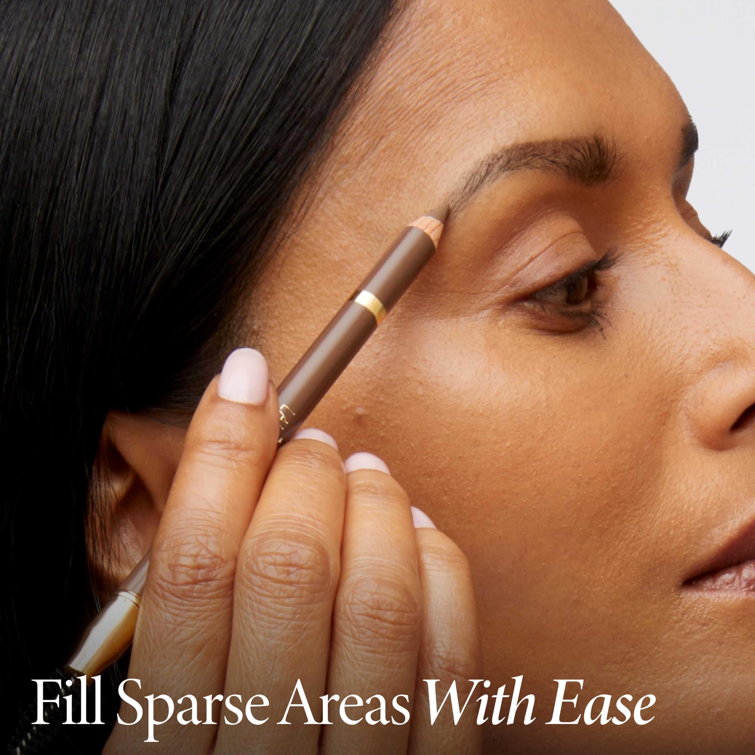LAURA GELLER NEW YORK application on eyebrow demonstrating hairlike filling and shaping