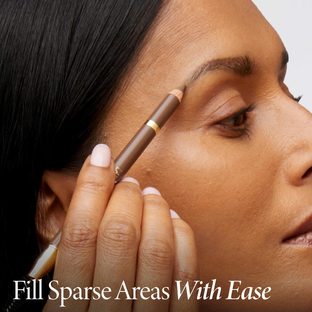LAURA GELLER NEW YORK before and after brows, benefit: visible natural definition
