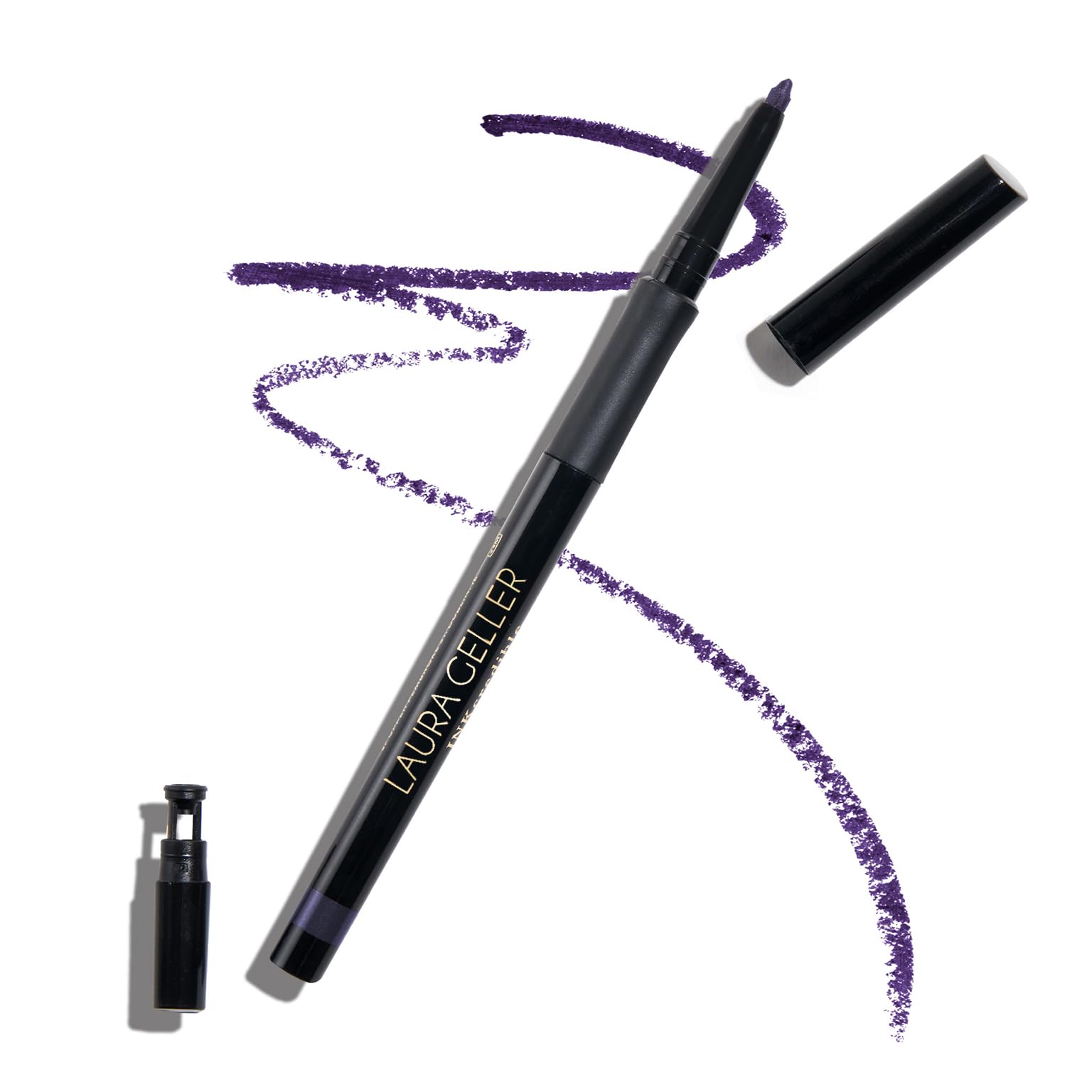 LAURA GELLER front packaging showing Deep Purple liner and benefits