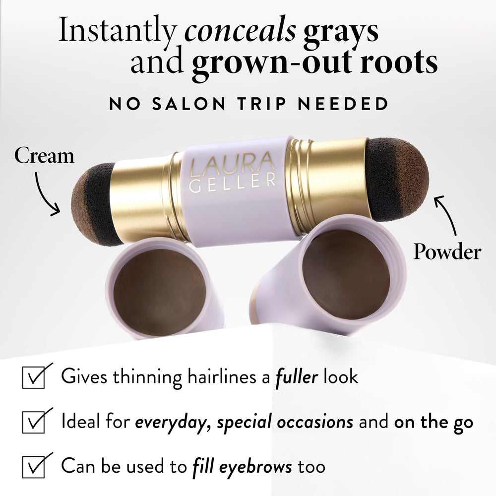 LAURA GELLER NEW YORK closeup of dual-ended applicator for precise tinting