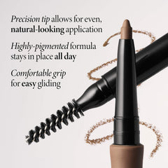 LAURA GELLER angled tip close-up for precise hair-like brow strokes and control