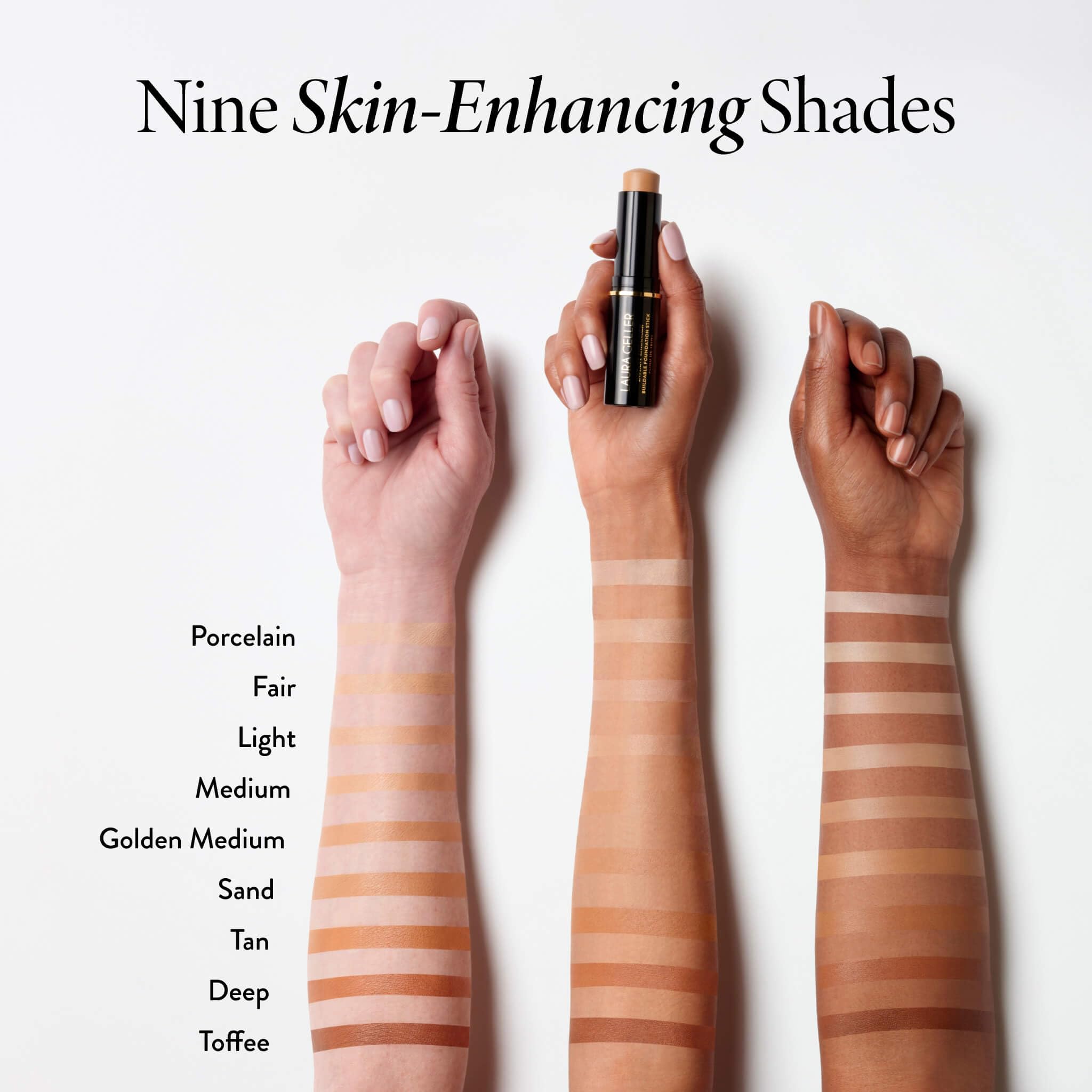 LAURA GELLER NEW YORK applying with sponge showing diffused finish and buildable coverage benefit