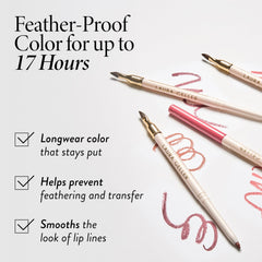 LAURA GELLER NEW YORK pencil tip detail for precise application and featherproof edges