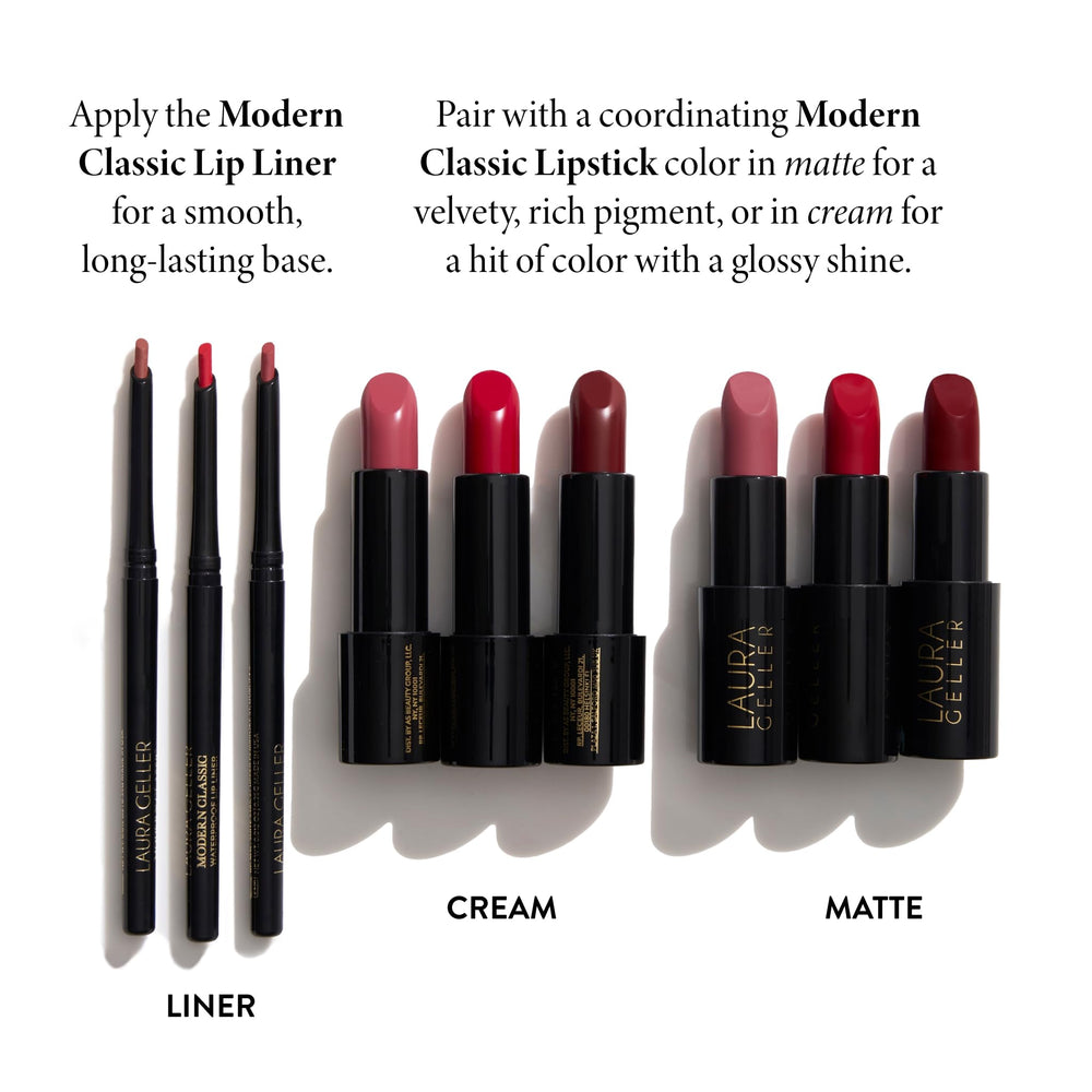 LAURA GELLER liner next to a coin illustrating compact size and travel-friendly convenience