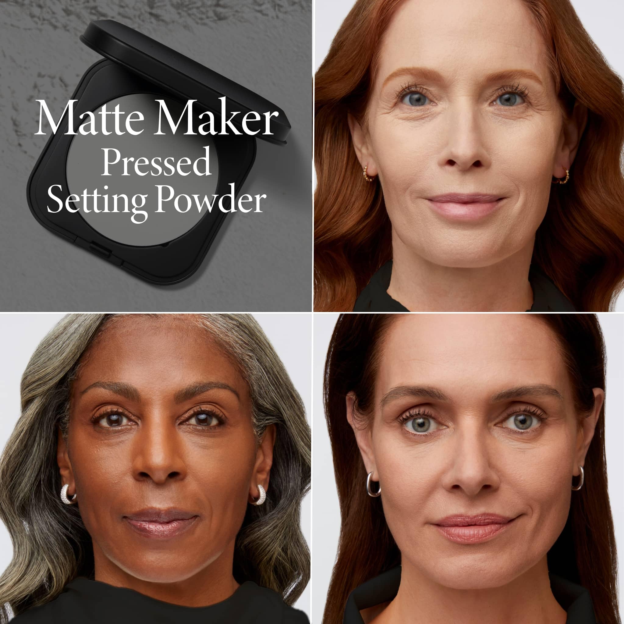 LAURA GELLER NEW YORK close-up of pressed powder texture for smooth finish