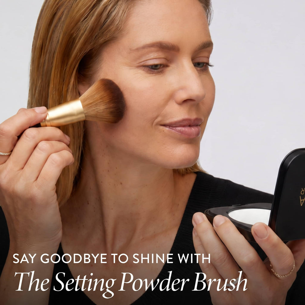 LAURA GELLER NEW YORK before-and-after T-zone comparison reducing visible shine