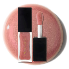 LAURA GELLER product front view showing mauve gloss and packaging for shimmer