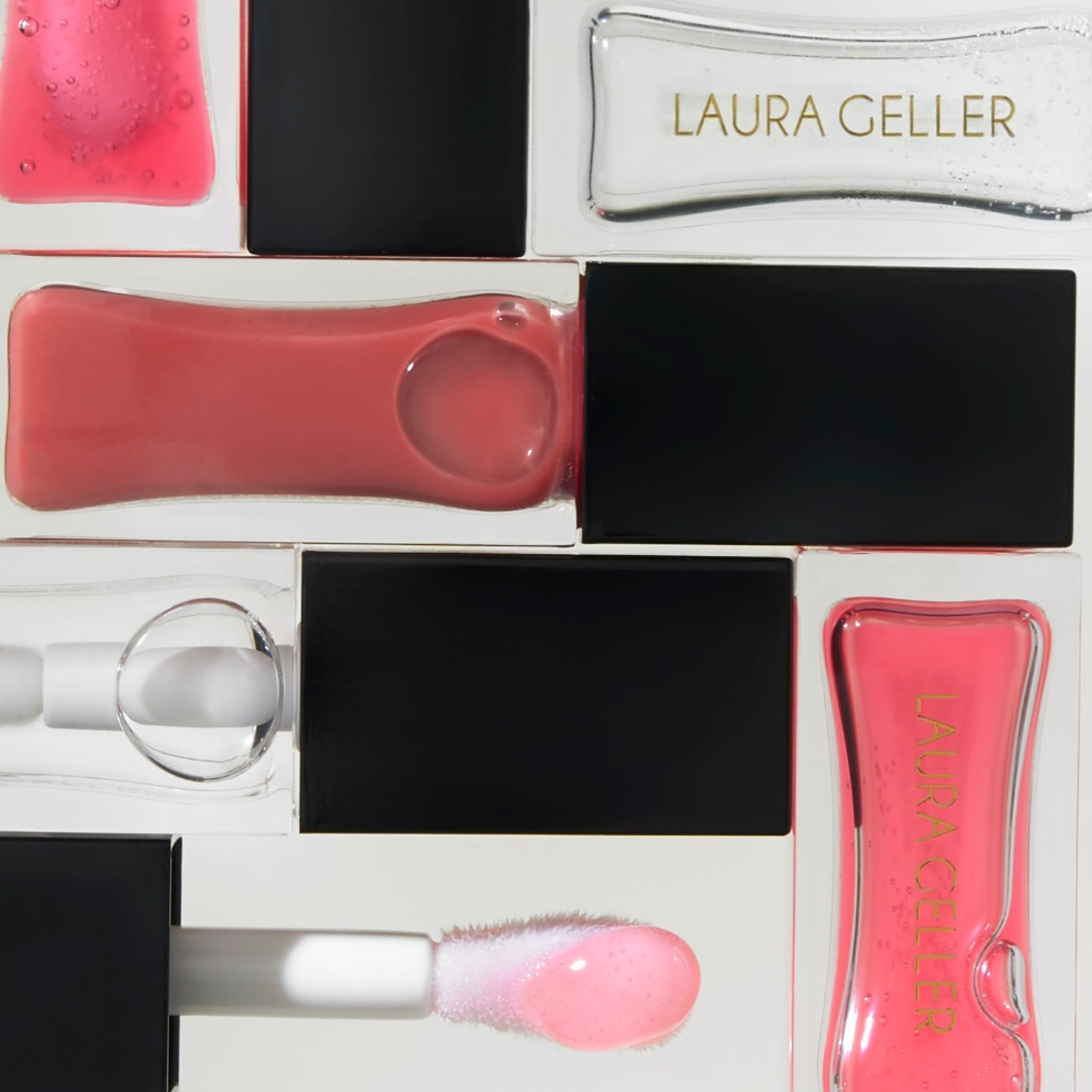 LAURA GELLER ingredient label close-up showing squalane and botanical oils