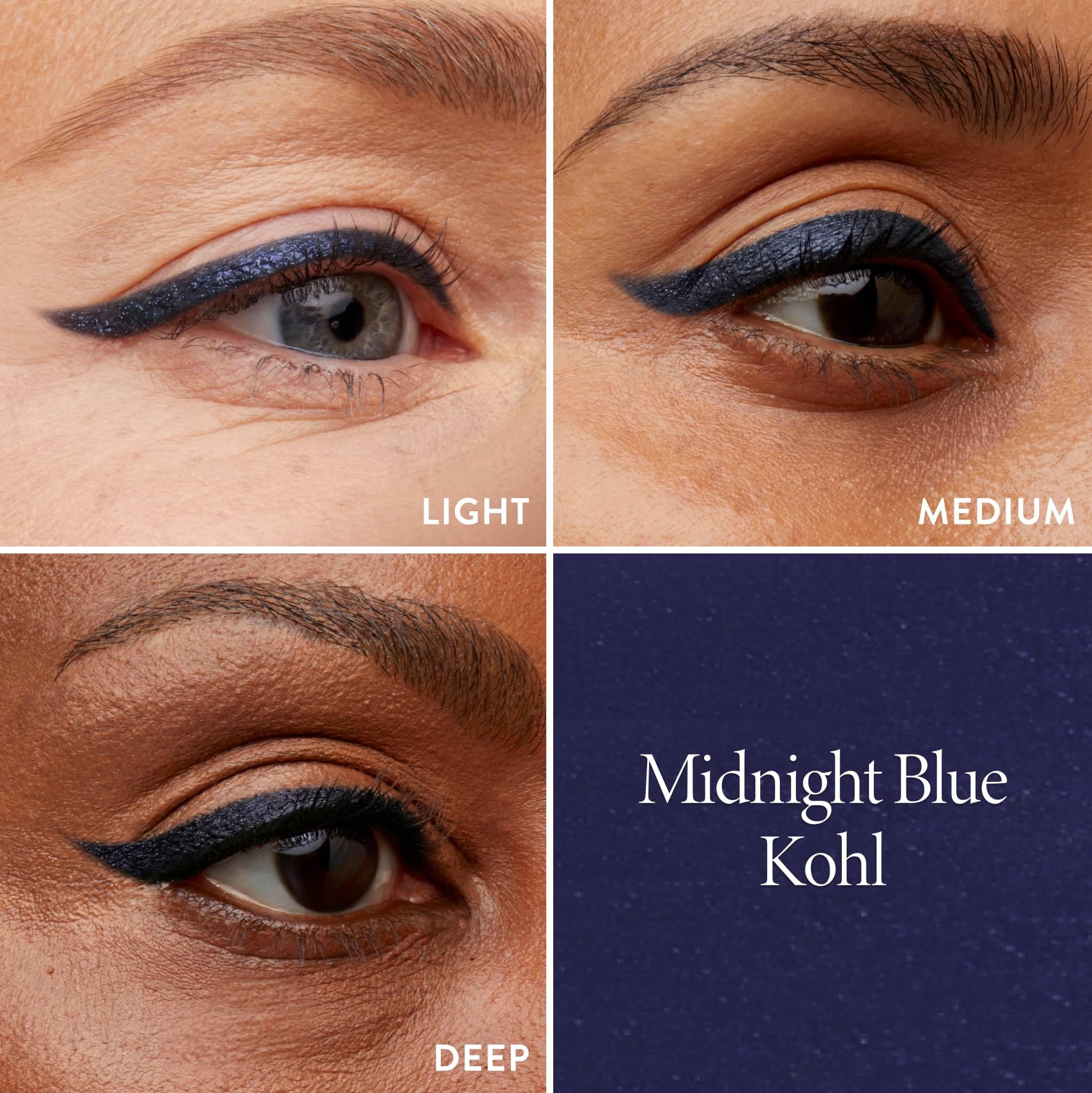LAURA GELLER pencil applied on model eye enhancing lash line and eye color
