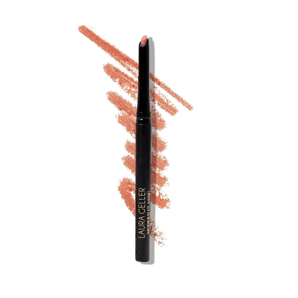LAURA GELLER front packaging showing sleek lip liner and shade name for easy shelf choice