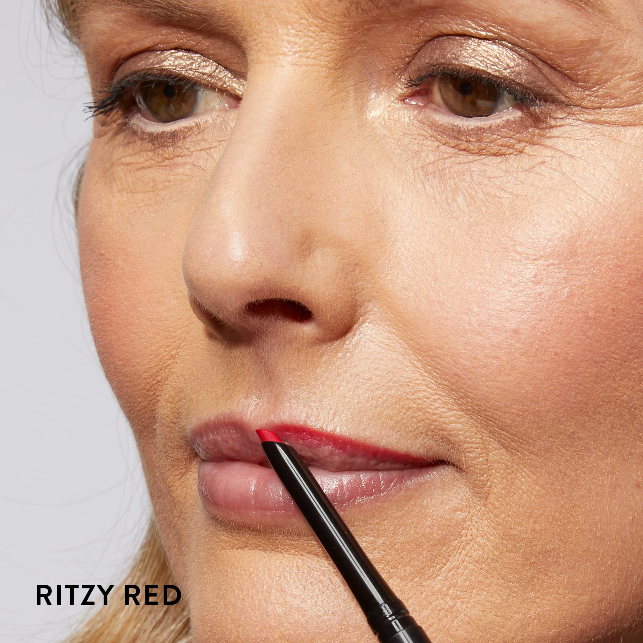 LAURA GELLER NEW YORK liner paired with Modern Classic Lipstick shows seamless color coordination