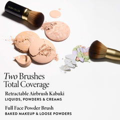 LAURA GELLER NEW YORK face powder brush close-up showing soft fibers for even setting