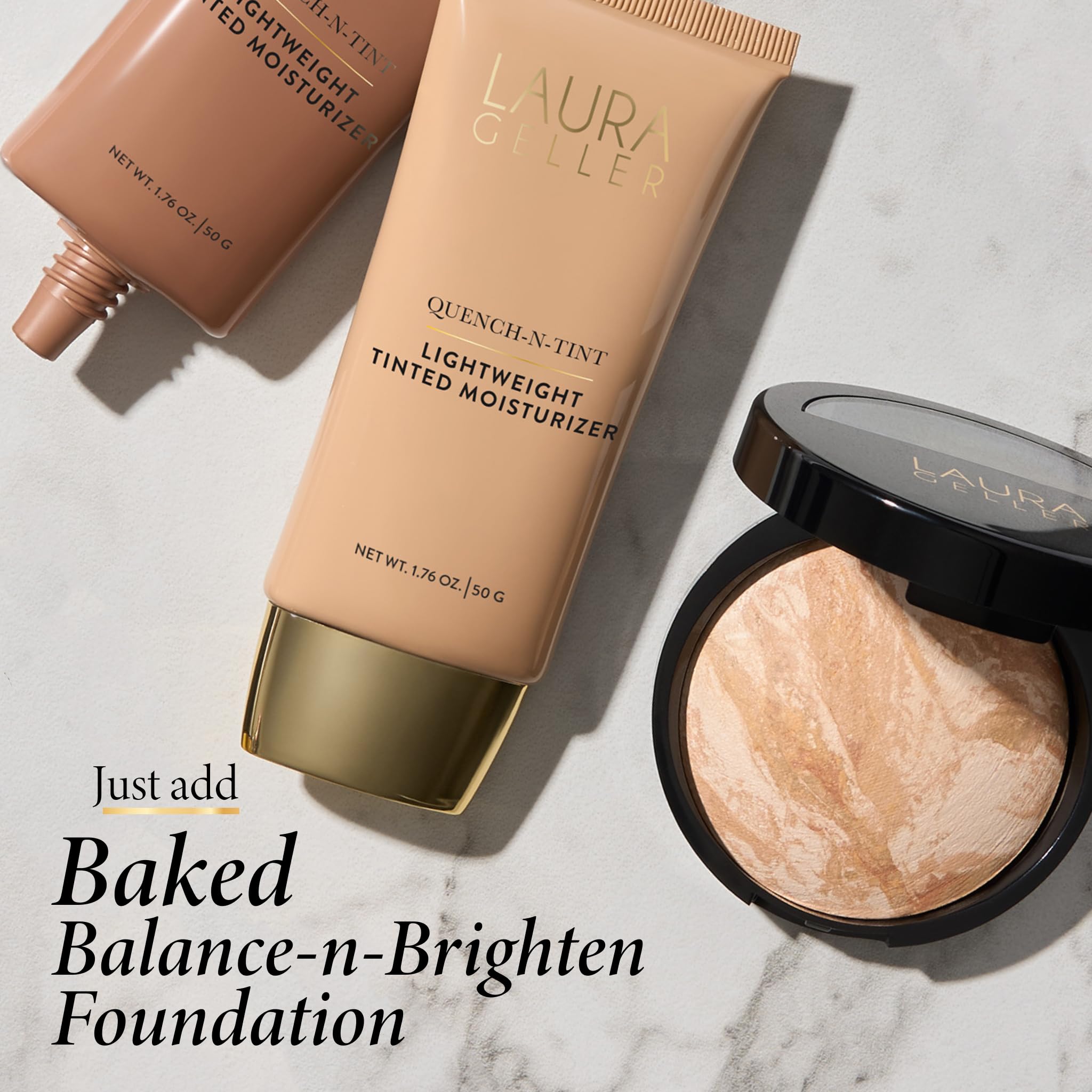 LAURA GELLER NEW YORK ingredients label closeup showing hyaluronic acid benefit